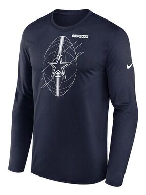 Nike Dallas Cowboys Icon Legend Performance Long Sleeve T-Shirt Size 2XL